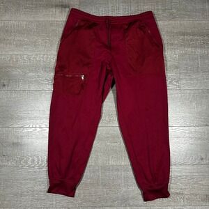 Y-3 Adidas Yohji Yamamoto Burgundy Mesh Joggers Track Pants F90533 Mens L